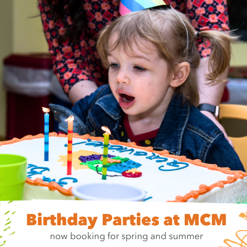 Birthday Parties: Now booking for spring and summer
