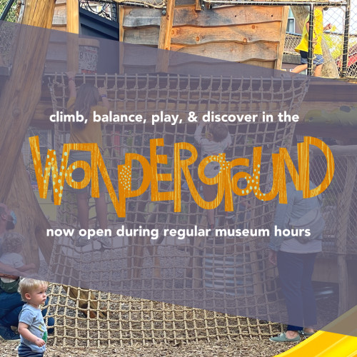 Climb, balance, play & discover in the Wonderground now open during regular museum hours